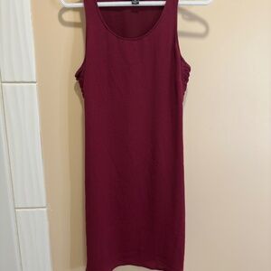 Le Chateau Burgundy Dress